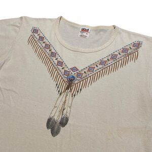 Vintage Women’s Native America. Tee Shirt Top Dream Catcher Feather 90s Y2K M